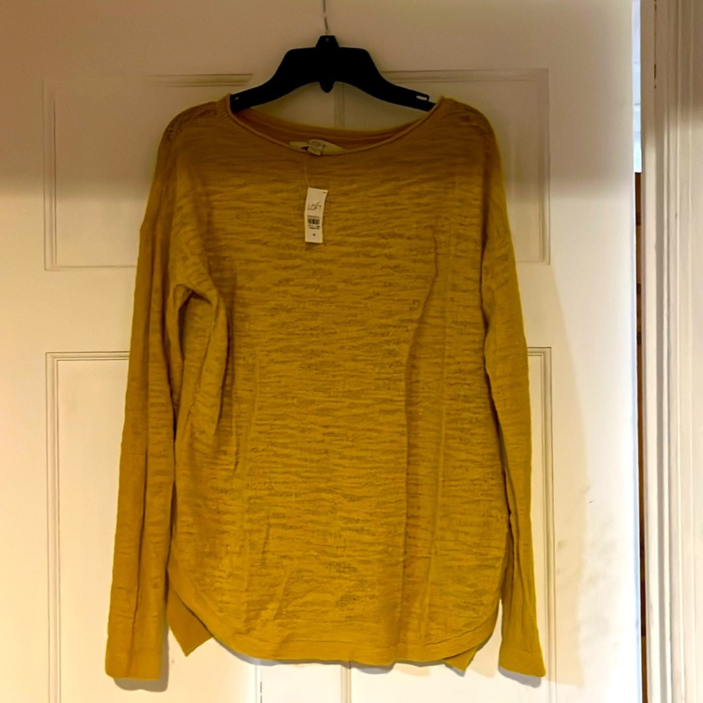 Mustard color spring sweater